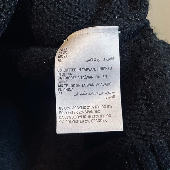 NWT Style & Co 2X Black Knit Turtle Neck Long Sleeve Tunic Sweater Top Ret $56! - Picture 8 of 11